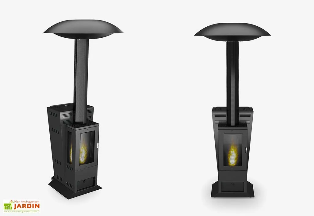 L'Art Du Jardin Parasol Chauffant à Pellets Vulcano Hotspot 14,8 KW + Diffuseur 2 L'Art Du Jardin Parasol Chauffant à Pellets Vulcano Hotspot 14,8 KW + Diffuseur – Image 2