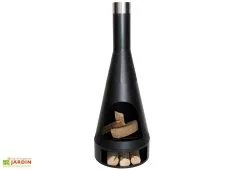 Redfire Cheminée D’extérieur En Acier Kingston - ø 43 X 125 Cm -magasin de mobilier d'extérieur cheminee acier bois