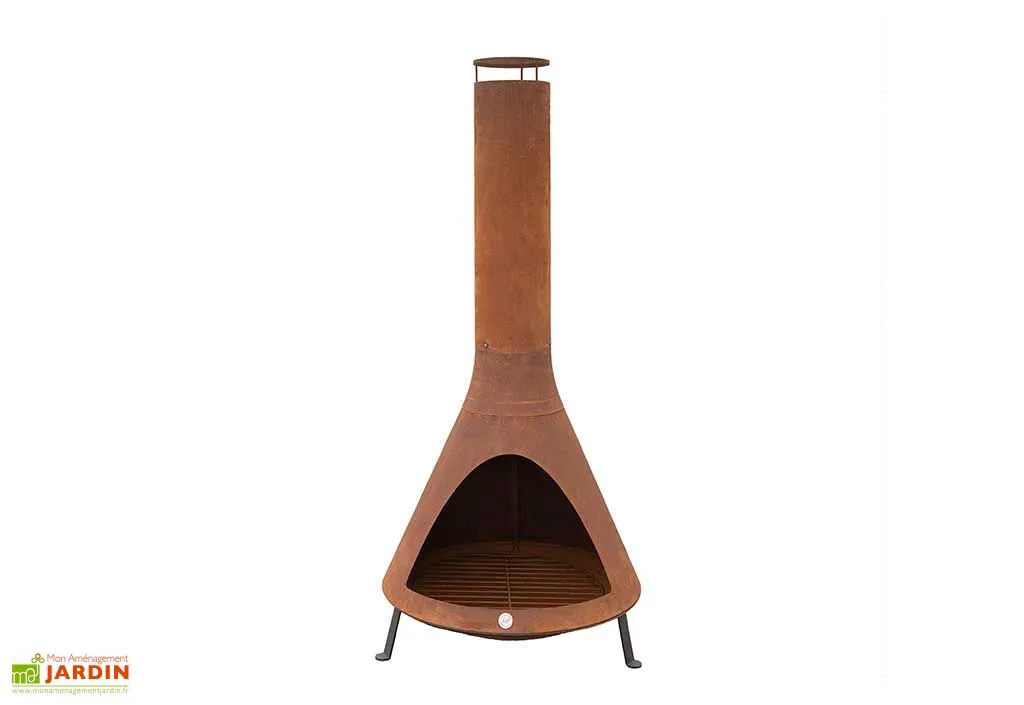 Westmann Cheminée D’Extérieur En Acier 70 X 160 Cm 2 Westmann Cheminée D’Extérieur En Acier 70 X 160 Cm – Image 2