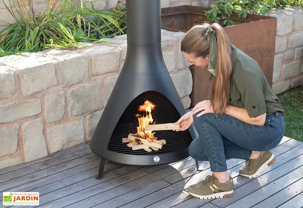 Westmann Cheminée D’Extérieur En Acier 70 X 160 Cm 4 Westmann Cheminée D’Extérieur En Acier 70 X 160 Cm – Image 4