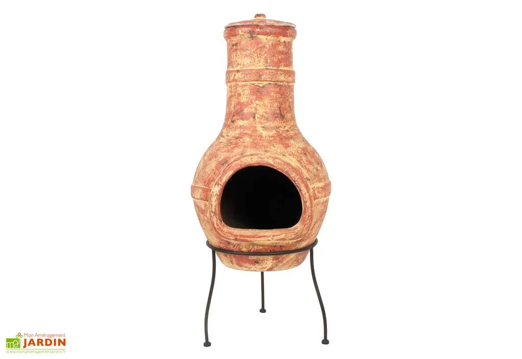 La Hacienda Braséro Cheminée De Jardin En Argile Ray Large 1 La Hacienda Braséro Cheminée De Jardin En Argile Ray Large