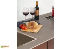 Cana Concept Cuisine Extérieure Professionnelle à 3 Modules BROWN CANA Style + Housse -magasin de mobilier d'extérieur cuisine exterieure professionnelle 3 modules brown cana style housse 2