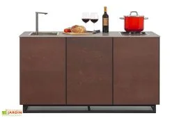 Cana Concept Cuisine Extérieure Professionnelle à 3 Modules BROWN CANA Style + Housse