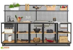 Cana Concept Cuisine Extérieure Professionnelle 5 Modules Grey CANA Classic + Housse