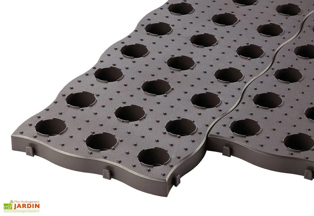 Garantia Dalles De Jardin En Polypropylène Marron 70 Cm Ep. 25 Mm (Lot De 16) 5 Garantia Dalles De Jardin En Polypropylène Marron 70 Cm Ep. 25 Mm (Lot De 16) – Image 5