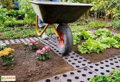 Garantia Dalles De Jardin En Polypropylène Marron 70 Cm Ep. 25 Mm (Lot De 16) 8 Garantia Dalles De Jardin En Polypropylène Marron 70 Cm Ep. 25 Mm (Lot De 16) -magasin de mobilier d'extérieur dalles potager maxi 70cm clipsables garantia 3