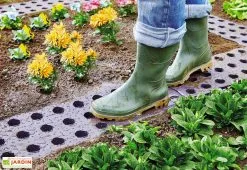 Garantia Dalles De Jardin En Polypropylène Marron 70 Cm Ep. 25 Mm (Lot De 16)