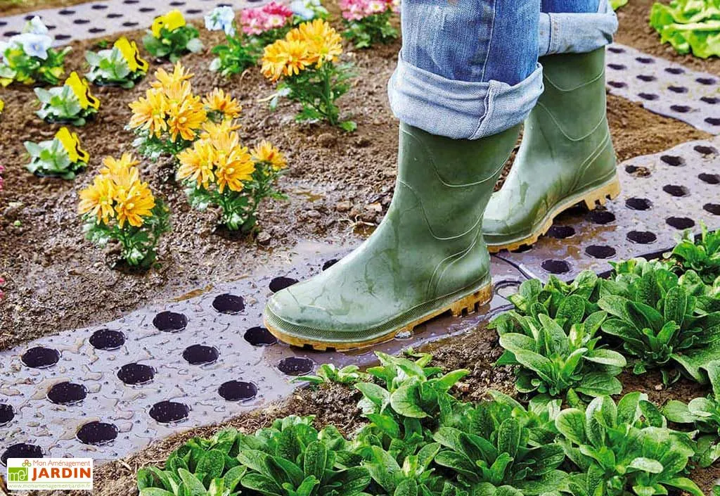 Garantia Dalles De Jardin En Polypropylène Marron 70 Cm Ep. 25 Mm (Lot De 16) 1 Garantia Dalles De Jardin En Polypropylène Marron 70 Cm Ep. 25 Mm (Lot De 16)