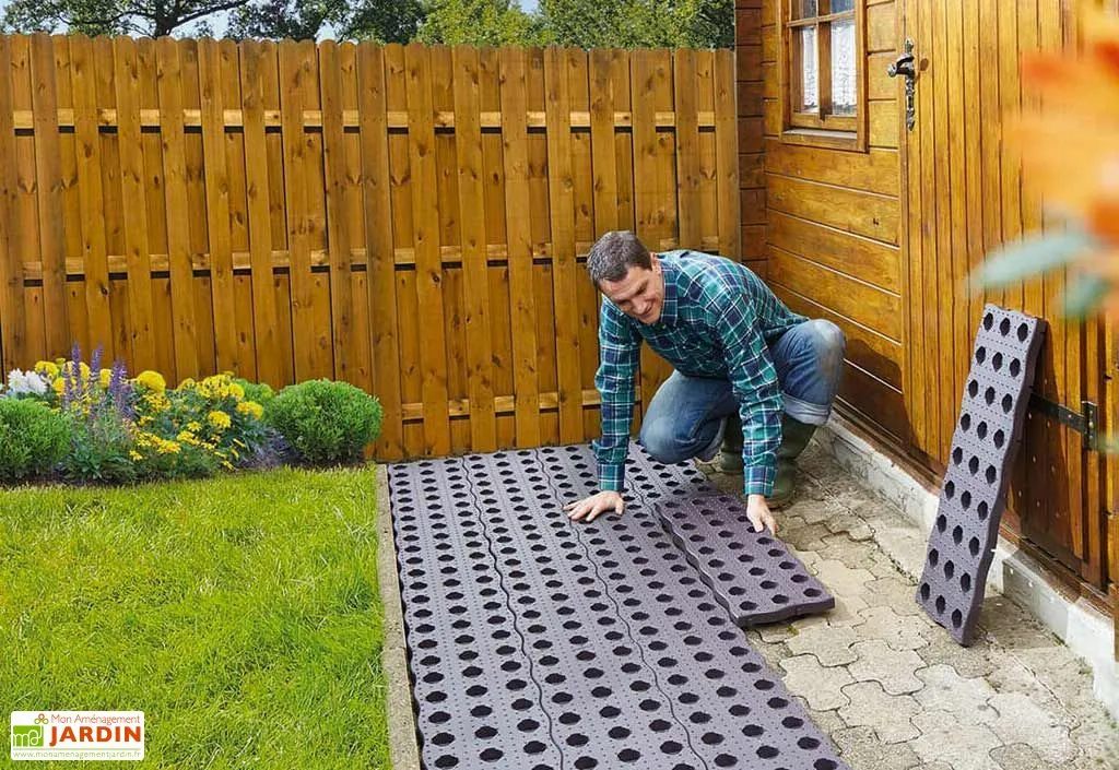 Garantia Dalles De Jardin En Polypropylène Marron 70 Cm Ep. 25 Mm (Lot De 16) 4 Garantia Dalles De Jardin En Polypropylène Marron 70 Cm Ep. 25 Mm (Lot De 16) – Image 4