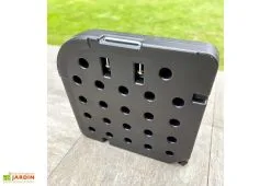 Dcb Garden Dalles Pour Parasol En Plastique à Lester (Lot De 4) -magasin de mobilier d'extérieur dessous dalles parasol noir