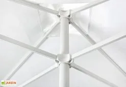EZPELETA Parasol En Aluminium Laqué Et Toile En Oléfine 250 X 250 Cm - Eolo -magasin de mobilier d'extérieur detail armature parasol eolo blanc