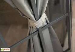 Sojag Rideaux En Polyester Pour Pavillon De Jardin Savino -magasin de mobilier d'extérieur detail rideaux scratch