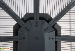 Sojag Pavillon De Jardin En Aluminium Avec Moustiquaire - Savino -magasin de mobilier d'extérieur detail toit pavillon jardin pergola