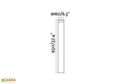 Faro Balise Extérieure à LED En Aluminium Et Polycarbonate - Bast 7 Faro Balise Extérieure à LED En Aluminium Et Polycarbonate - Bast -magasin de mobilier d'extérieur dimensions balise led faro bast