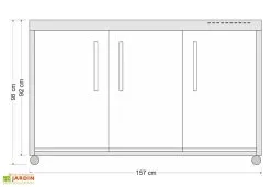Stengel Cuisine Extérieure Avec Réfrigérateur Et Plaque à Induction – MO 150 8 Stengel Cuisine Extérieure Avec Réfrigérateur Et Plaque à Induction – MO 150 -magasin de mobilier d'extérieur dimensions cuisine exterieure stengel 150 frigo plaques