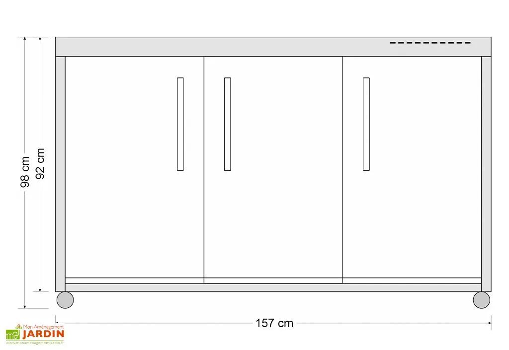 Stengel Cuisine Extérieure Avec Réfrigérateur Et Plaque à Induction – MO 150 3 Stengel Cuisine Extérieure Avec Réfrigérateur Et Plaque à Induction – MO 150 – Image 3