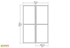 Porte Moustiquaire Pour Ledro, Garda Et Sanremo | Palram – Canopia 7 Porte Moustiquaire Pour Ledro, Garda Et Sanremo | Palram – Canopia -magasin de mobilier d'extérieur dimensions portes moustiquaires gris anthracite palram canopia