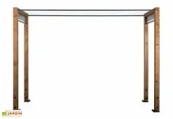 Jardipolys Étendoir à Linge Extérieur En Bois D’épicéa Traité 256 X 80 X 180 Cm