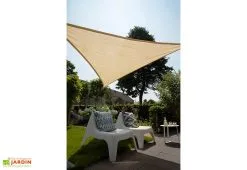 Nesling Voile D’ombrage Triangulaire En Polyéthylène Coolfit – 5 X 7,1 M -magasin de mobilier d'extérieur exemple expo voile ombrage