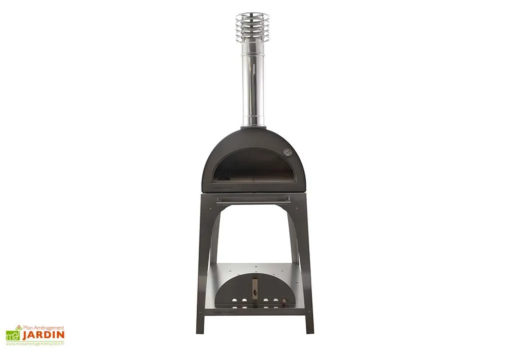 Fargau Four à Bois Extérieur En Inox Perla 66 X 68 Cm + Chariot 3 Fargau Four à Bois Extérieur En Inox Perla 66 X 68 Cm + Chariot – Image 3