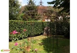 Godart Ferronnerie Gloriette En Fer Forgé - Fleurdelisée ∅ 2,40 M