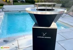 Atelier Brasero Brasero D’extérieur Avec Plaque De Cuisson En Acier – ø 85 Cm