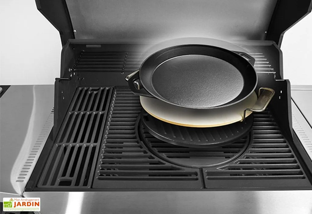 Hamson Barbecue Au Gaz En Inox Byron 5T – 180 X 61 X 117 Cm 2 Hamson Barbecue Au Gaz En Inox Byron 5T – 180 X 61 X 117 Cm – Image 2