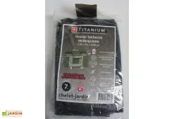 Titanium Housse De Protection Pour Barbecue Rectangulaire 130 X 70 X 100 Cm