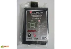 Titanium Housse De Protection Pour Barbecue Rectangulaire 170 X 70 X 100 Cm