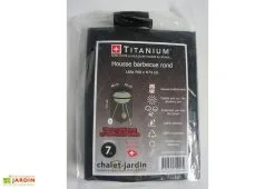 Titanium Housse De Protection Pour Barbecue Rond 68 X 68 X 74 Cm