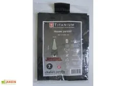 Titanium Housse De Protection Pour Parasol En Polyéthylène 67 X 67 X 240 Cm