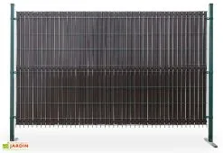 Rattan Art Lamelles D’occultation Pour Grillage Rigide H. 153 Cm – Lot De 42 -magasin de mobilier d'extérieur lamelle occultation grillage rigide marron 1