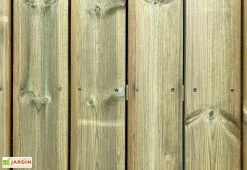 Kit Lames De Terrasse En Bois De Pin Traité 60 M² + Visserie