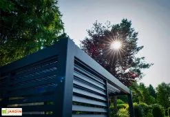 Ombréa Panneau Brise-vue En Aluminium Pour Pergola Ombréa 1,3 M -magasin de mobilier d'extérieur panneau brise vue jardin angle 1