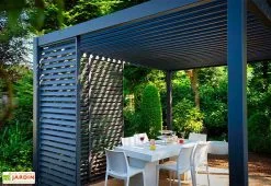 Ombréa Panneau Brise-vue En Aluminium Pour Pergola Ombréa 1,3 M -magasin de mobilier d'extérieur panneau brise vue jardin 1
