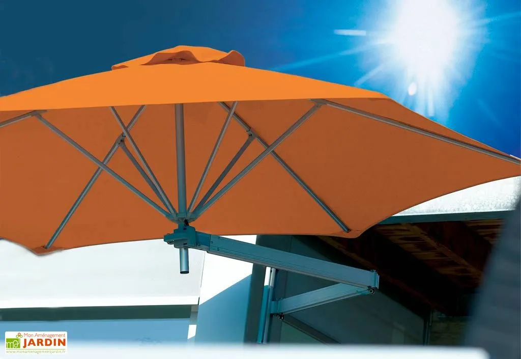 Umbrosa Parasol Mural Rond 270 Cm + Bras Néo - Wallflex Toile Sunbrella 4 Umbrosa Parasol Mural Rond 270 Cm + Bras Néo - Wallflex Toile Sunbrella – Image 4