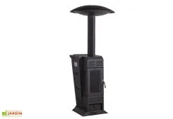 L'Art Du Jardin Parasol Chauffant Poêle à Pellets Extérieur – Vulcano Hotspot Wind