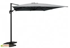 Chalêt-Jardin Parasol Déporté Carré En Aluminium Et Polyester 3,2 X 3,2 M -magasin de mobilier d'extérieur parasol deporte aluminium polyester beausoleil deauville 32x32m 2