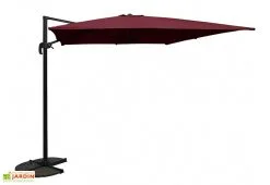 Chalêt-Jardin Parasol Déporté Carré En Aluminium Et Polyester 3,2 X 3,2 M