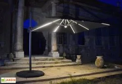 Givex Parasol Déporté à LED En Aluminium Et Polyester Capeo 3 X 3 M -magasin de mobilier d'extérieur parasol deporte led aluminium polyester capeo 3x3 m 6