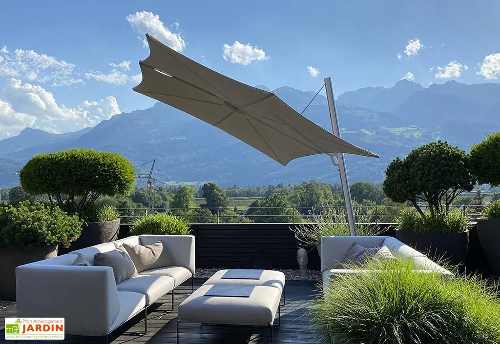 Umbrosa Parasol Déporté 250 Cm - Spectra Incliné Toile Sunbrella 4 Umbrosa Parasol Déporté 250 Cm - Spectra Incliné Toile Sunbrella – Image 4