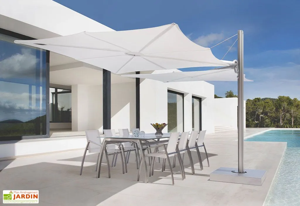 Umbrosa Parasol Déporté 250 Cm - Spectra Duo Toile Sunbrella 4 Umbrosa Parasol Déporté 250 Cm - Spectra Duo Toile Sunbrella – Image 4