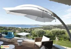 Umbrosa Parasol En Aluminium Aspect Feuille - Icarus Toile Solidum -magasin de mobilier d'extérieur parasol design icarus umbrosa solidum 3