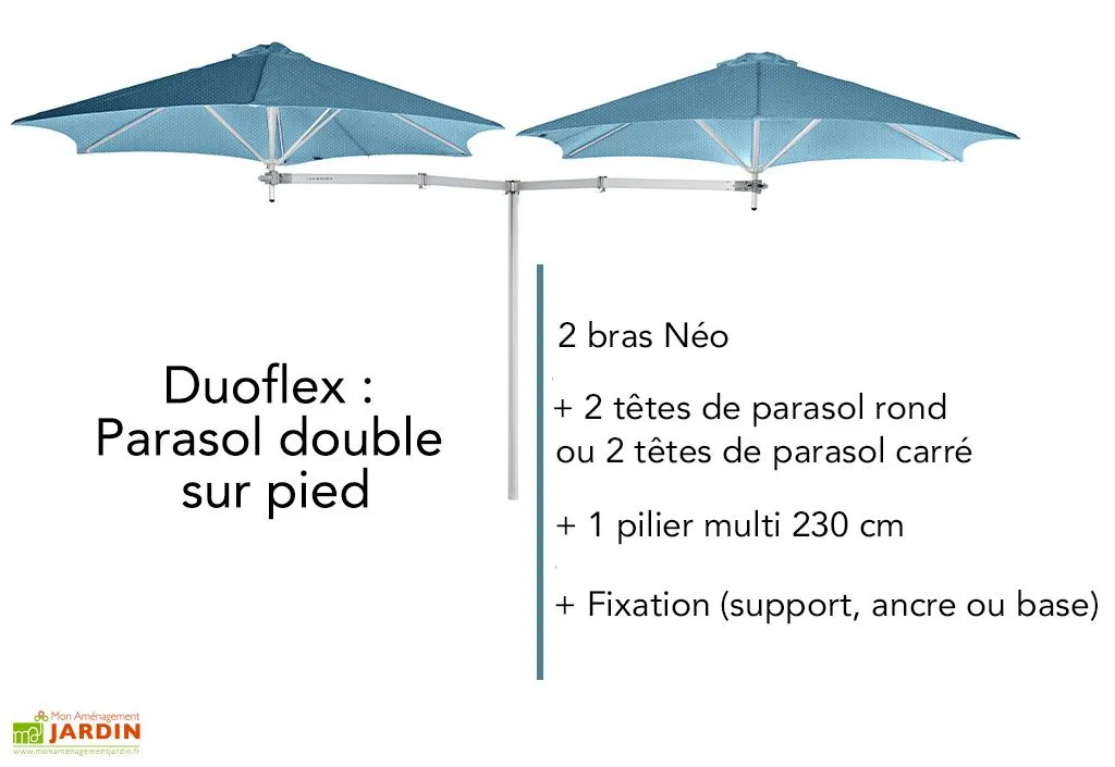 Umbrosa Bras Néo En Aluminium Pour Parasol Paraflex - 2,00 M 5 Umbrosa Bras Néo En Aluminium Pour Parasol Paraflex - 2,00 M – Image 5
