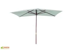 Chalêt-Jardin Parasol Droit En Bois Et Polyester Beausoleil Oléron 2 X 3 M Gris