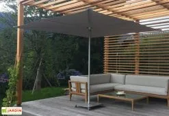 Umbrosa Parasol Carré En Aluminium 300 Cm - Infina Toile Solidum -magasin de mobilier d'extérieur parasol infina carre 300cm umbrosa 3
