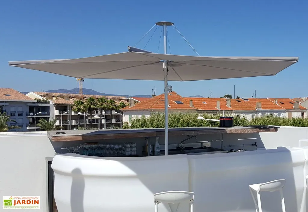 Umbrosa Parasol Rond En Aluminium 300 Cm - Infina Toile Solidum 3 Umbrosa Parasol Rond En Aluminium 300 Cm - Infina Toile Solidum – Image 3