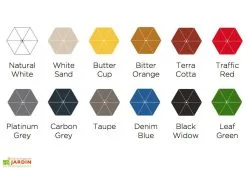 Prostor Parasol Mural à Bras Télescopique Ø 2,70 M – 3 Positions -magasin de mobilier d'extérieur parasol mural bras telescopique 270cm p3 3 1