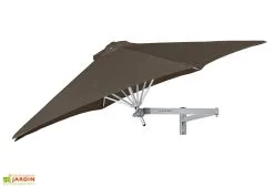 Umbrosa Parasol Mural Rond 270 Cm + Bras Néo - Wallflex Toile Solidum