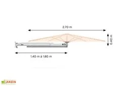 Prostor Parasol Mural à Bras Télescopique Ø 2,70 M – Qualité Professionnelle 9 Prostor Parasol Mural à Bras Télescopique Ø 2,70 M – Qualité Professionnelle -magasin de mobilier d'extérieur parasol mural prostor